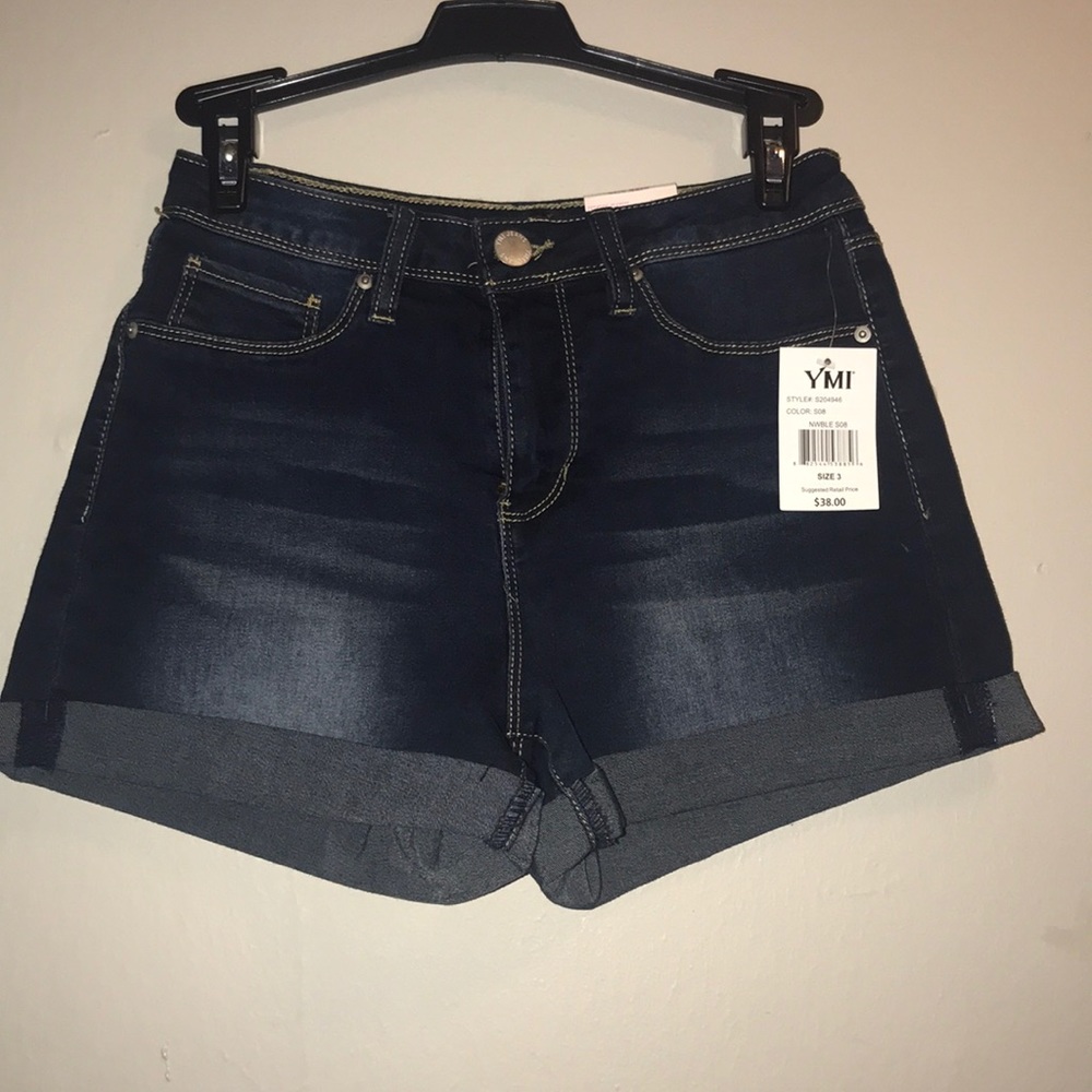 Blue jean shorts